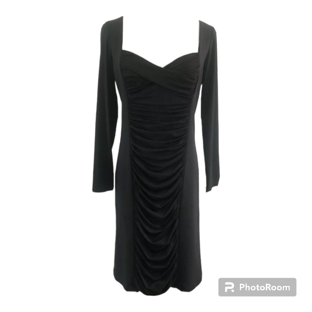 RICKIE FREEMAN TERI JON. Black Dress Size 8 NWT